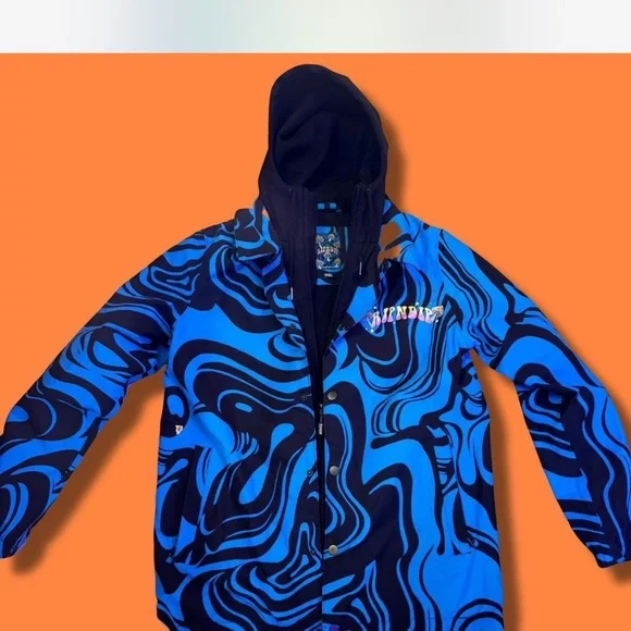 Ripndip Black and Blue Graphic Ski Jacket (2023) - Picture 5 of 7